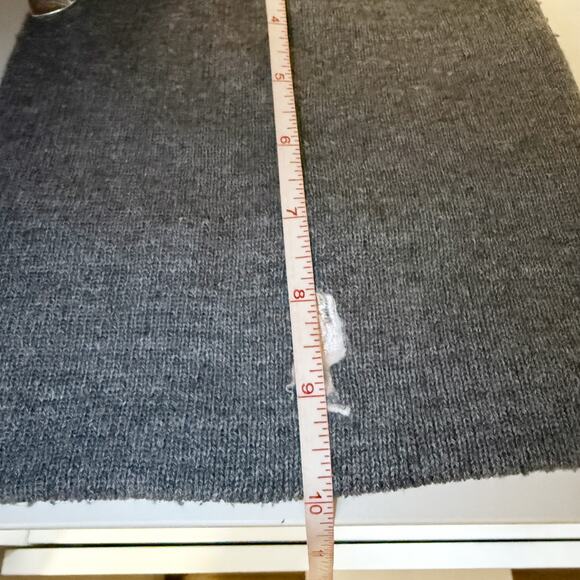 Polo Ralph Lauren Gray Wool Blend Beanie Cap Hat with White Pony Logo Mens OS - Picture 3 of 3